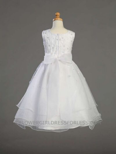 Girls Dress Style 068618 Ivory Floor-length Beading , Applique Bateau A-line Dress in Choice of Colour Girls Dress Style 068618 Ivory Floor-length Beading , Applique Bateau A-line Dress in Choice of Colour