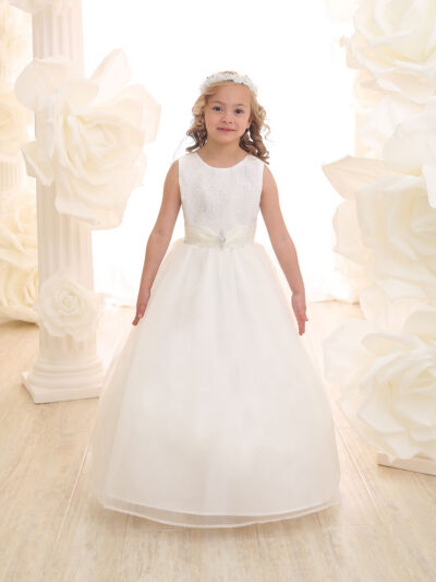 Girls Dress Style 069118 White Floor-length Beading Round A-line Dress in Choice of Colour Girls Dress Style 069118 White Floor-length Beading Round A-line Dress in Choice of Colour