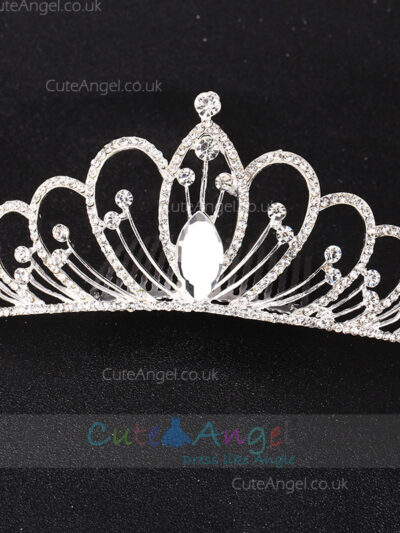 Sparkling Crystal Tiara, Silver