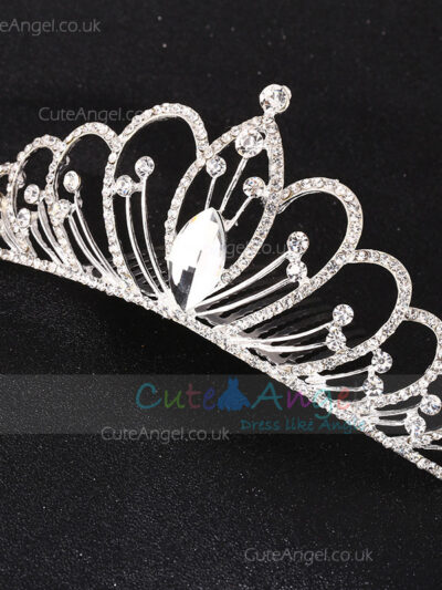 Sparkling Crystal Tiara, Silver