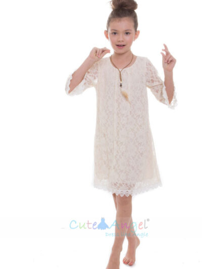 Vintage Inspired Lace Dress with 3/4 Sleeves Matching detachable necklace, Gold or Silver Vintage Inspired Lace Dress with 3/4 Sleeves Matching detachable necklace, Gold or Silver