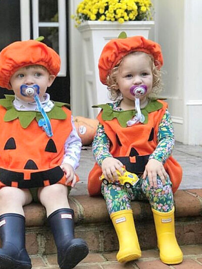 Baby Pumpkin Vest and Hat Baby Pumpkin Vest and Hat
