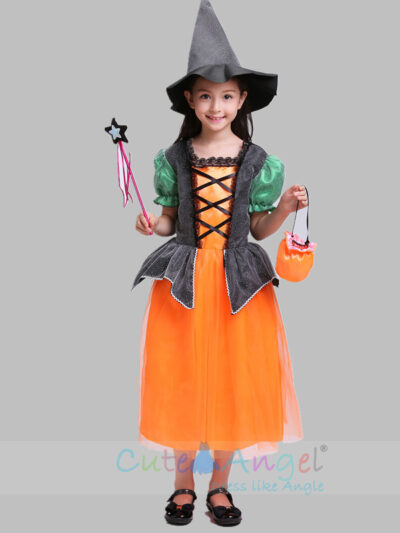 Little Witch Costume, Orange