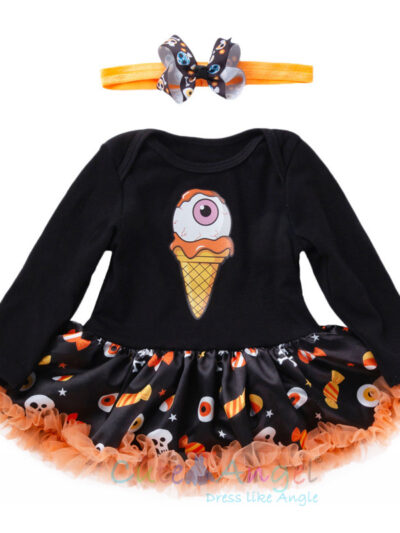 Baby Halloween Tutu Romper Set
