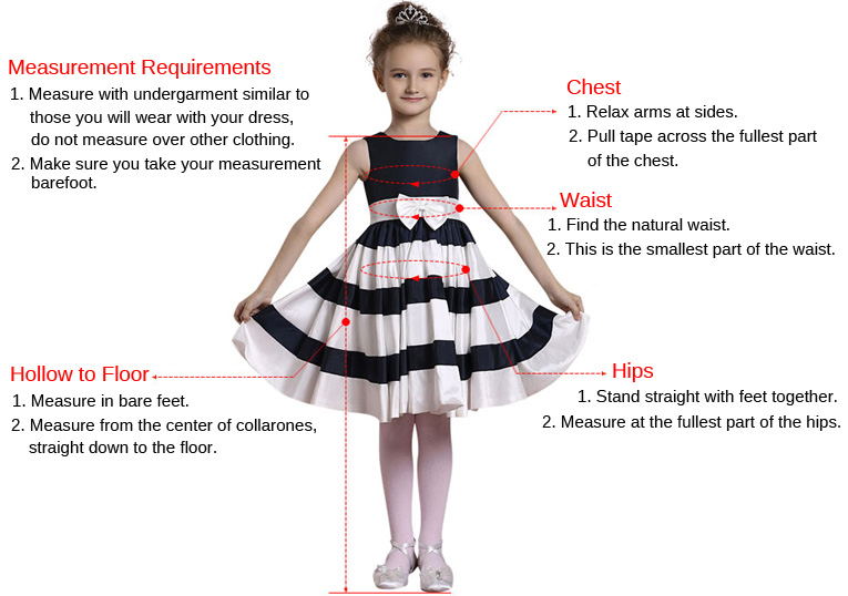 How to measure for a flower girl dress